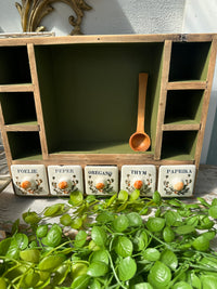 Spice rack shelf unit