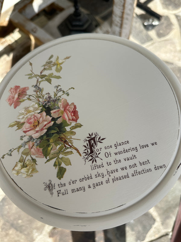 Wooden Stand Floral words