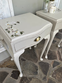 Magnolia Floral Bedside Tables set of Two