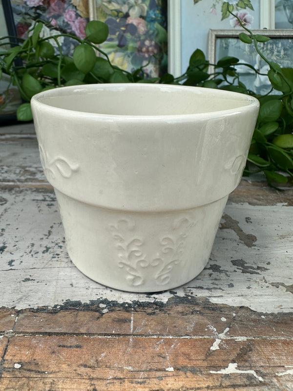 Ceramic planter small floral