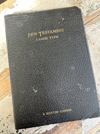 Book Vintage Black New Testament