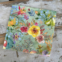 Jubilee Mint Flower Napkin for Decoupage