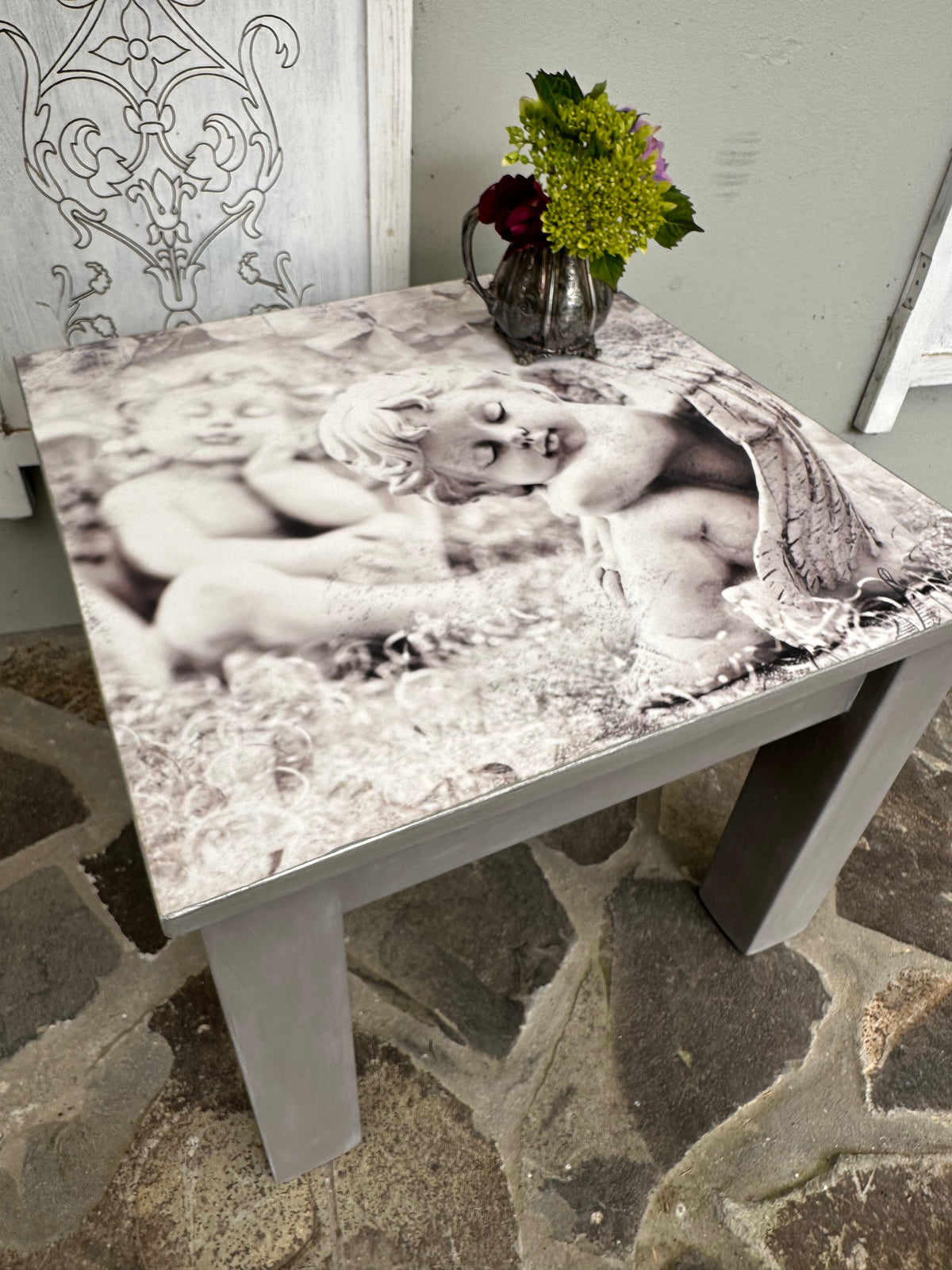 Sleeping Angels square coffee table