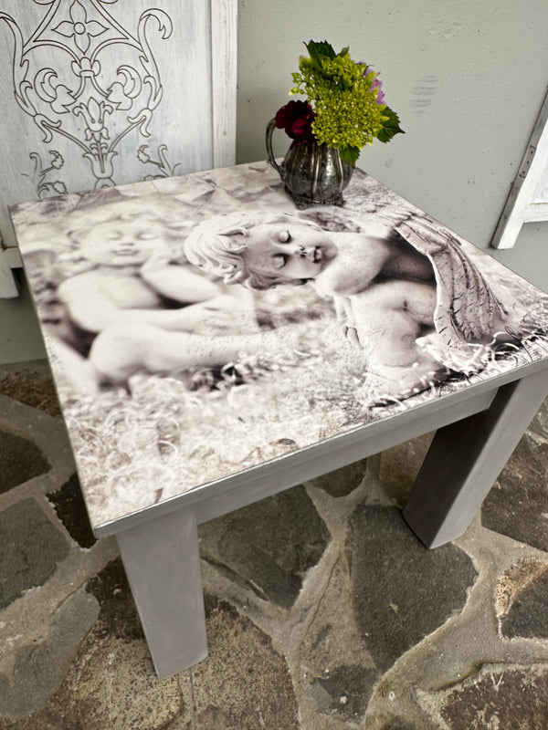 Sleeping Angels square coffee table