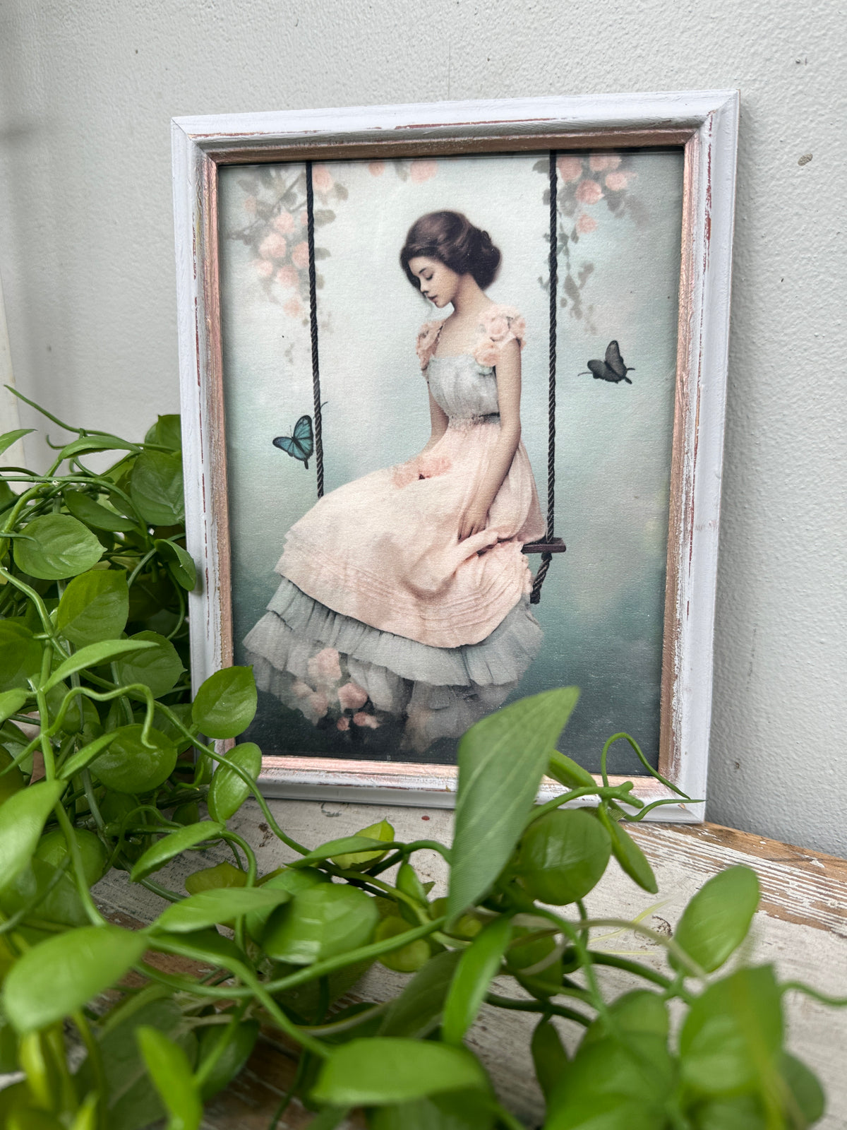 Framed Woman on Swing