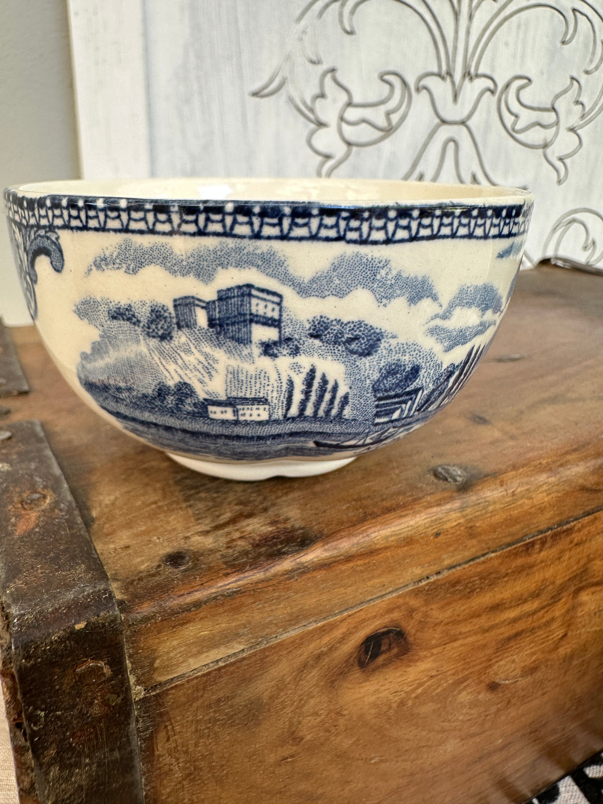 Blue & White China small bowl Made in England