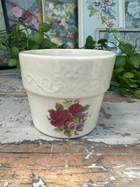 Ceramic planter small floral