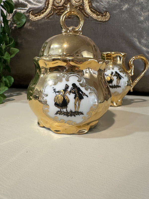 Bavarian Gold sugar bowl Made in  Western Germany