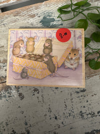 Stamp mice in chocolate box