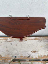 Wooden plinth as shelf