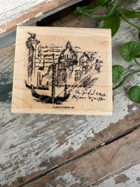 Stamp Venice scene