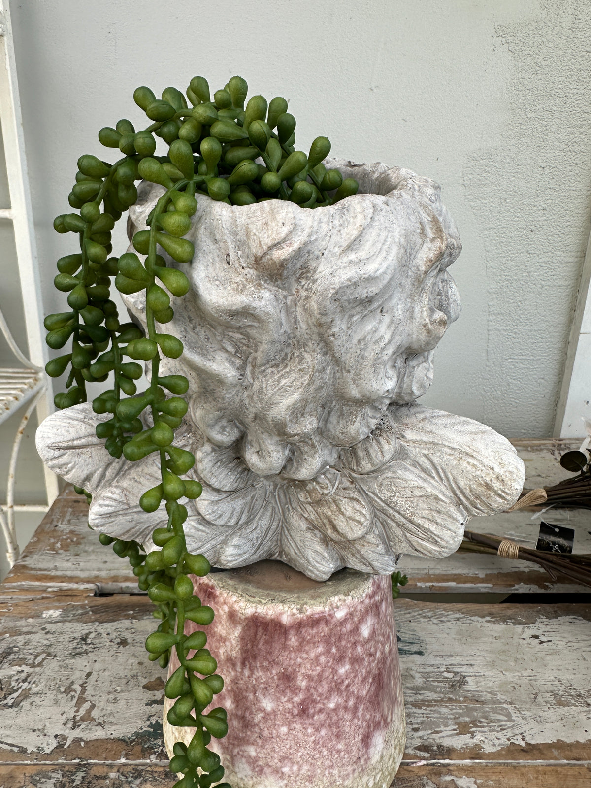 Angel Cherub Head Planter