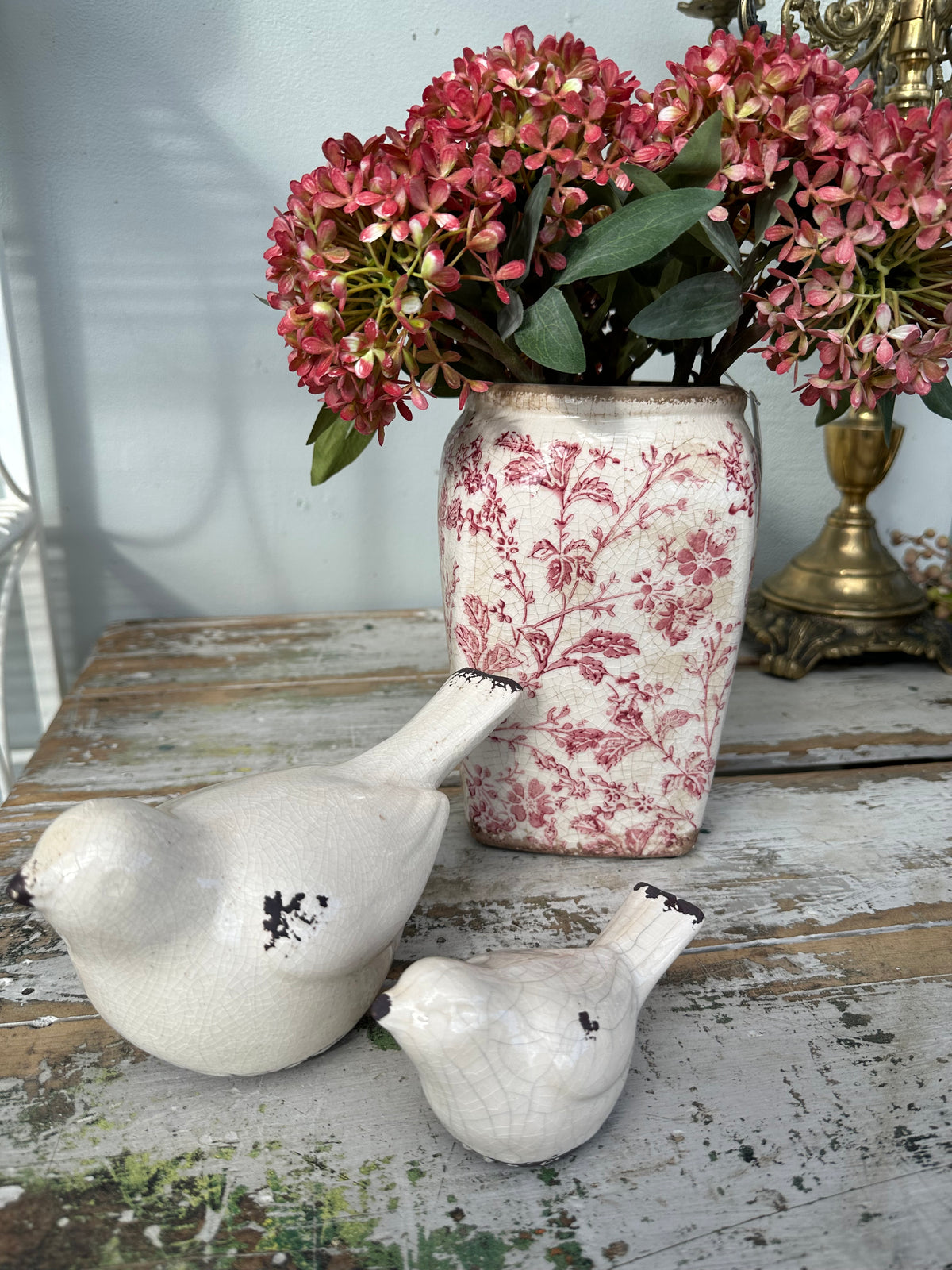 Ceramic Bird Cream large 