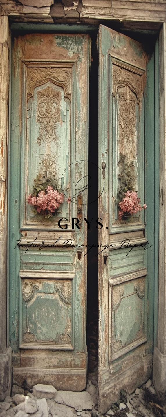 Door Open Door Paper for Decoupage ancient