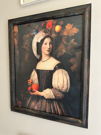 Renaissance Woman in Bespoke matching frame - has glass