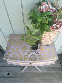 Aged French Glam Side table - Alexis Pink and Gold