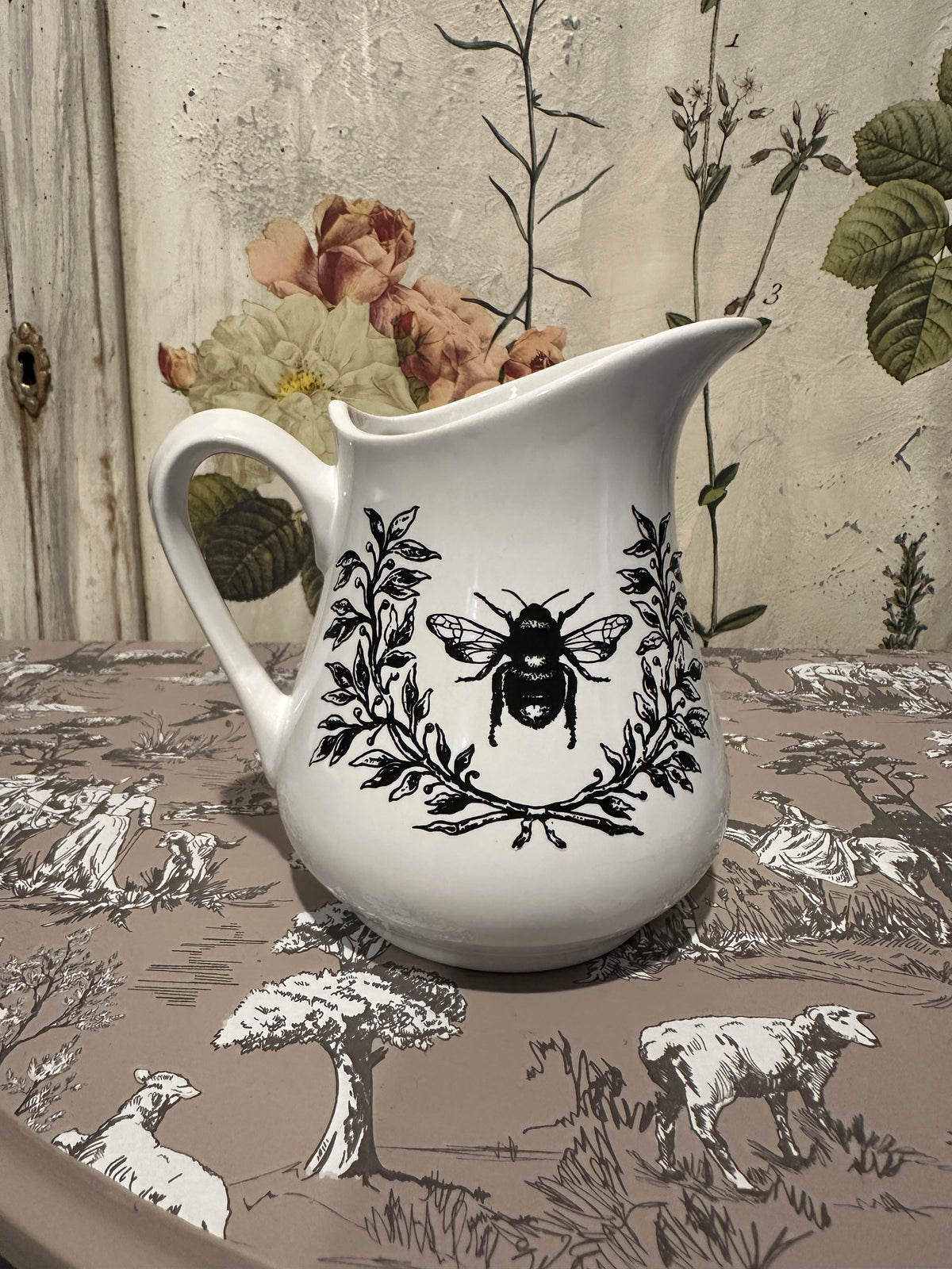 White Jug with Bee