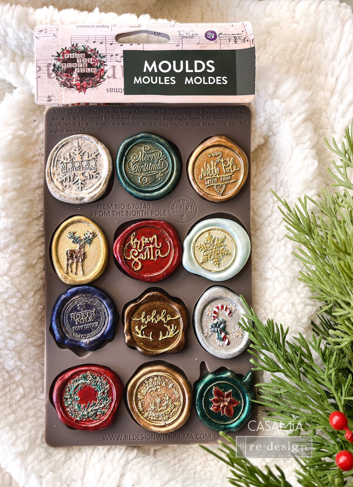 From the North Pole Wax seal look Mould by Redesign with Prima