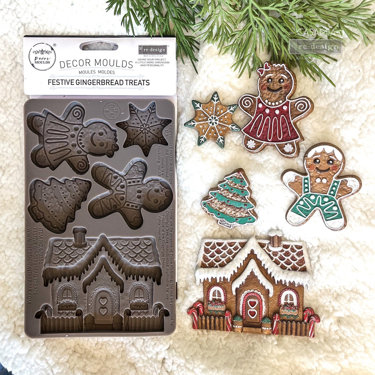 Festive Gingerbread Treats Mould by Redesign with Prima