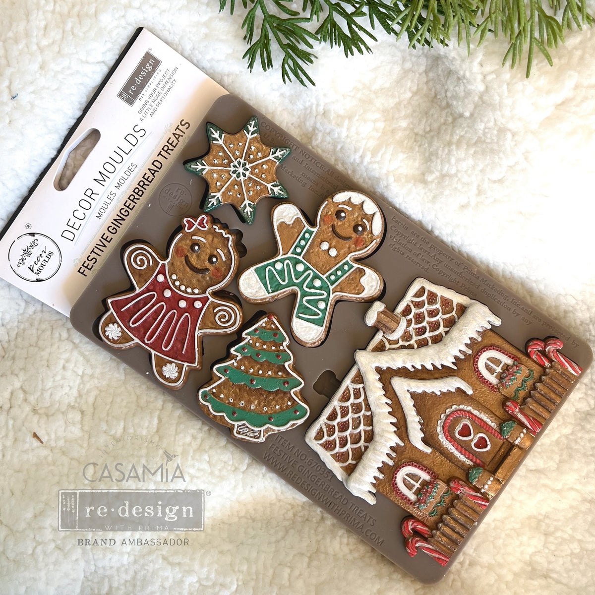 Festive Gingerbread Treats Mould by Redesign with Prima