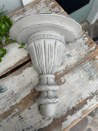 Wooden Plinth shelf in rustic grey