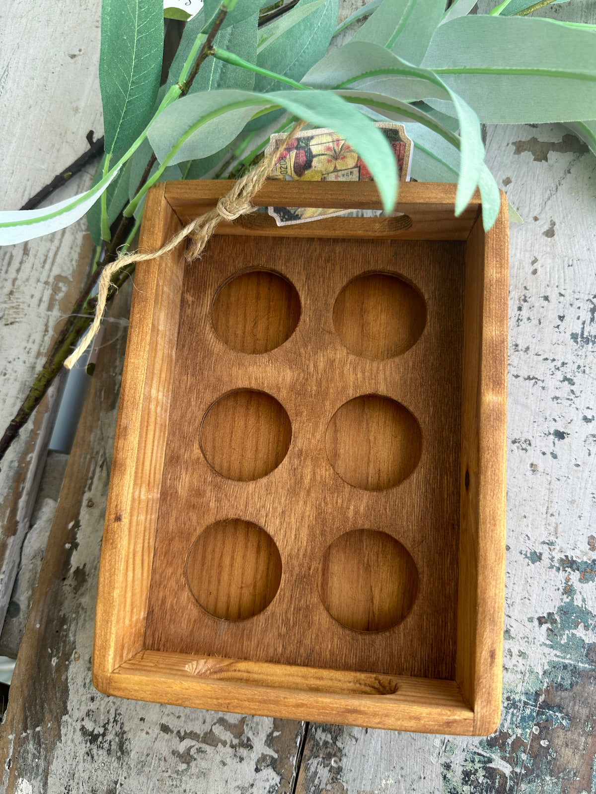 Egg tray Wooden Box small Natural