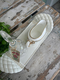 Fine China white tray