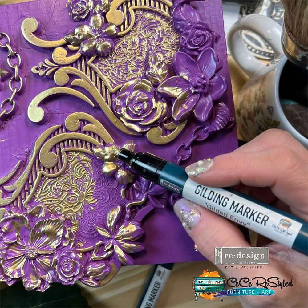 Gold Gilding Marker Redesign with Prima CECE