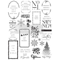 Here Comes Santa Tags Stamp by Redesign with Prima