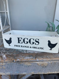 Egg & Chicken Natural 12pce wooden box