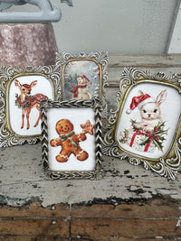 Christmas mini metal frames