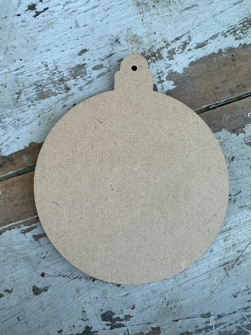 Blank MDF shape Bauble Round