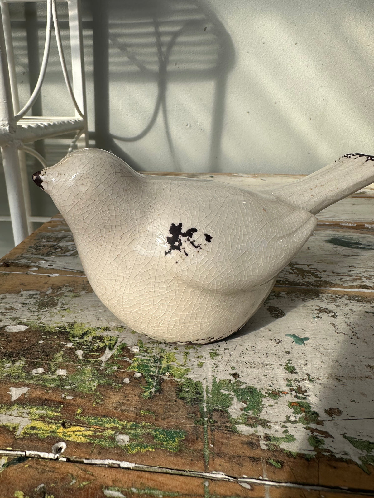 Ceramic Bird Cream large 