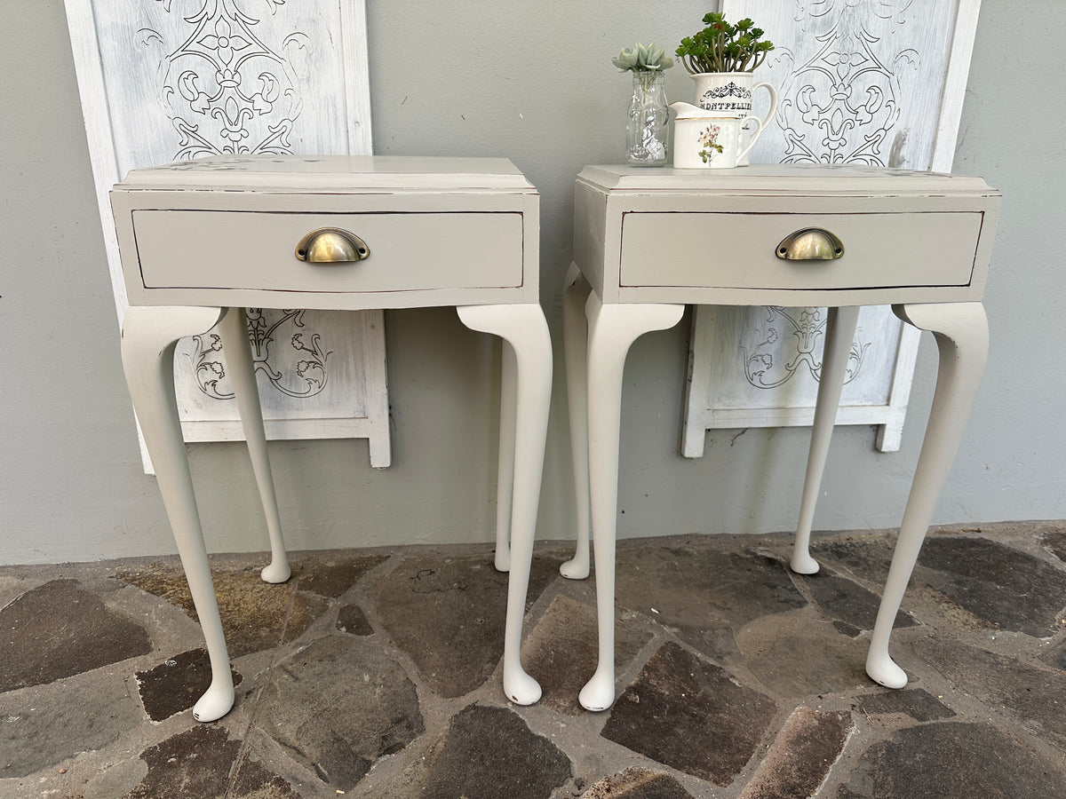 Magnolia Floral Bedside Tables set of Two