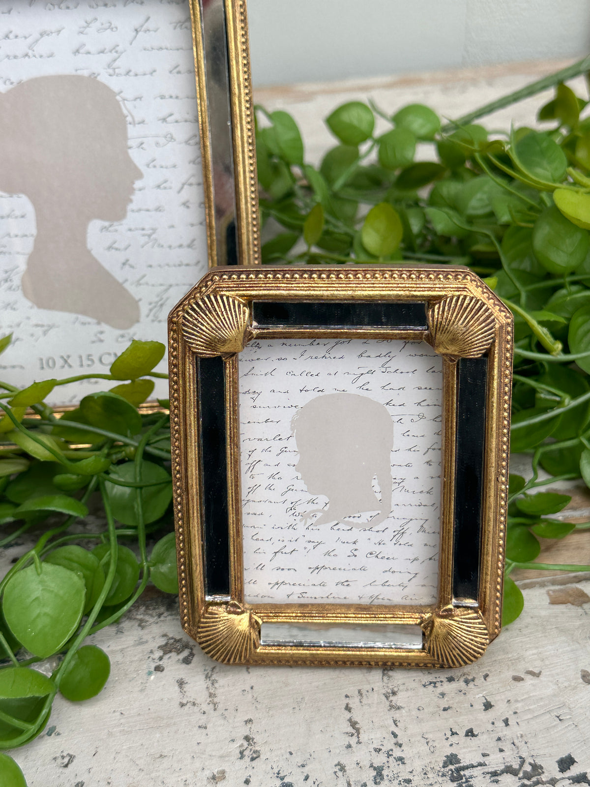 Mirror Edge Scallop Gold Photo Frame Rectangle 3.5x5