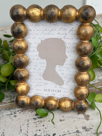 Rustic Gold Bobble Photo Frame Rectangle 4x6