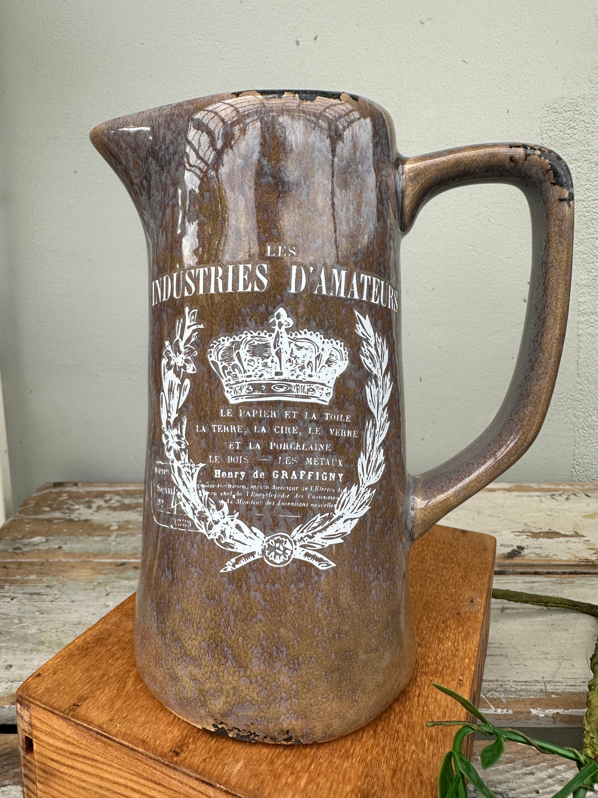 Norwood Jug Earthy w French Crown