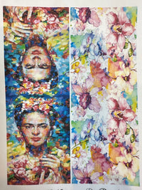 Frida Fluro Scarf & Artwork I The Villa Collection