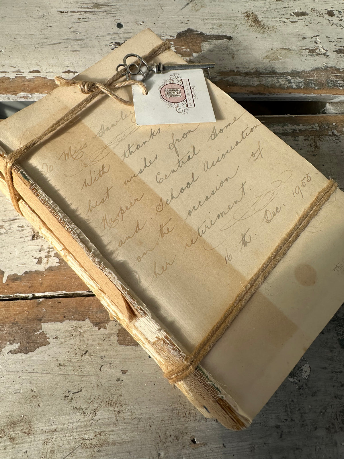 Book Stack with old letter