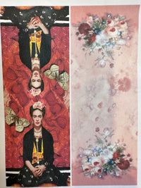 Frida Red Butterfly Scarf & Artwork I The Villa Collection