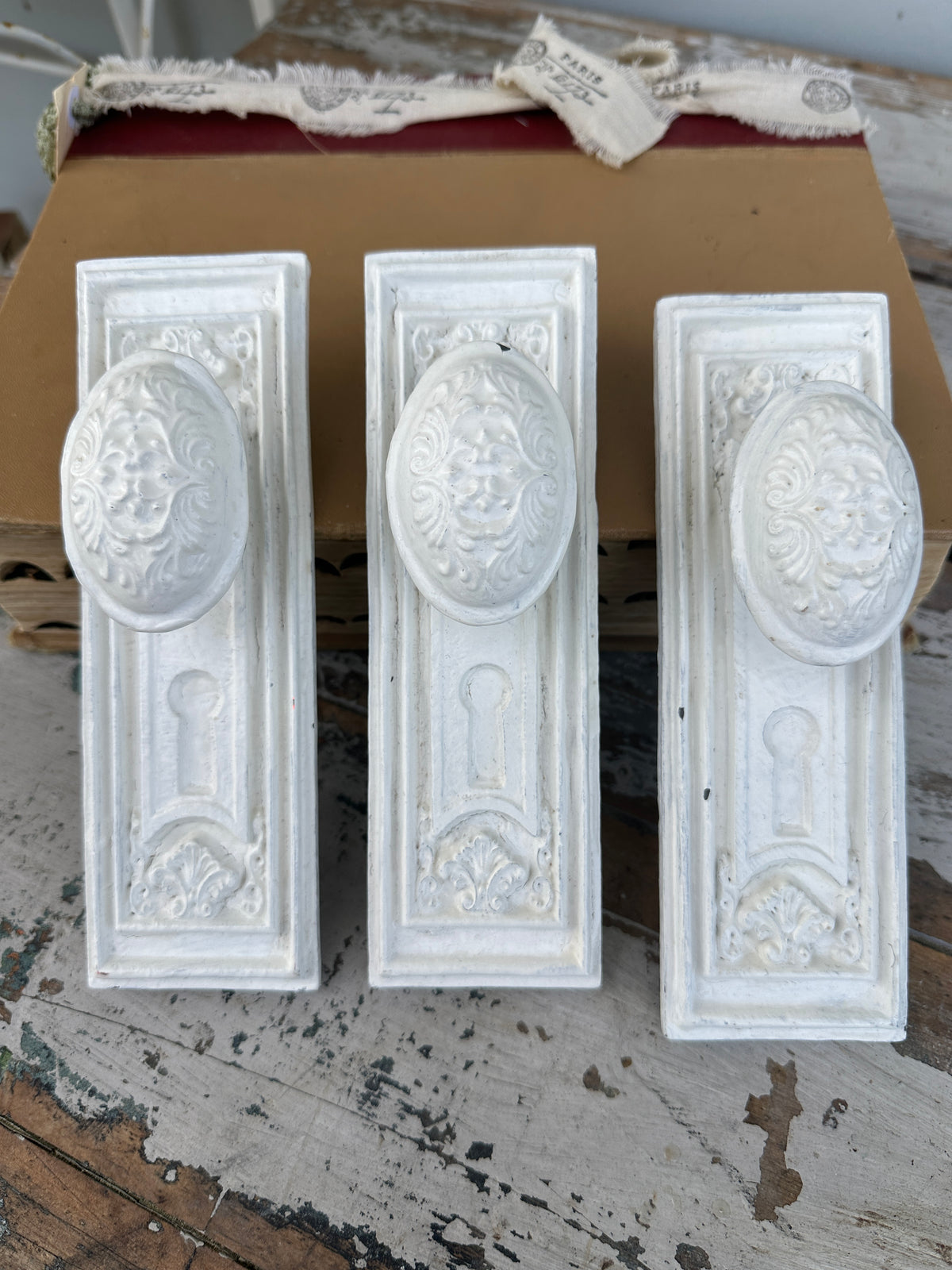 White Reproduction door knob