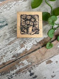 Stamp Daisy pail