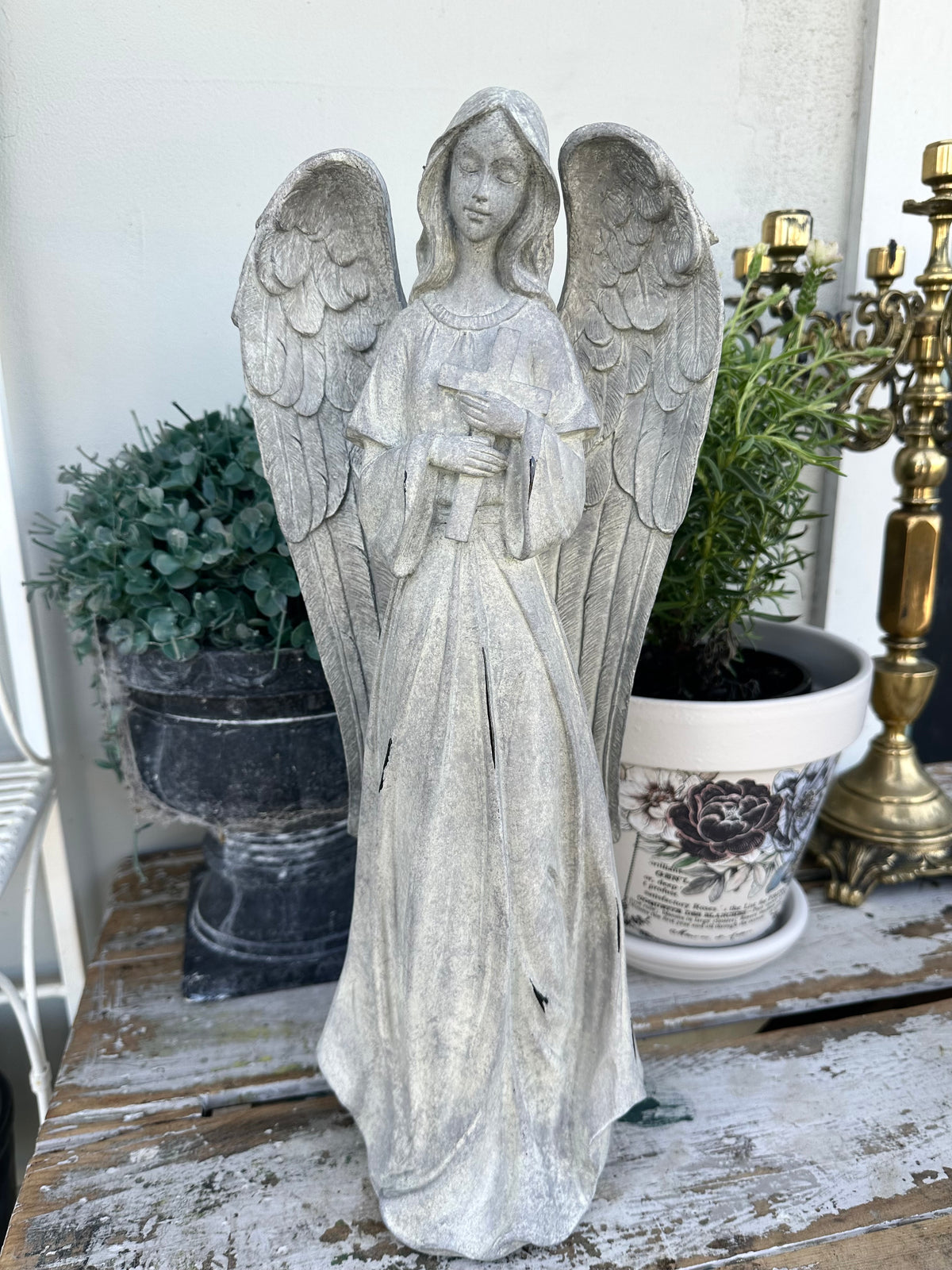 Angel Statue with cross