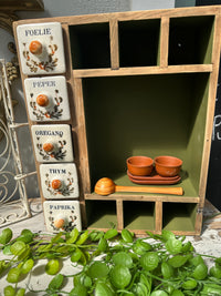 Spice rack shelf unit