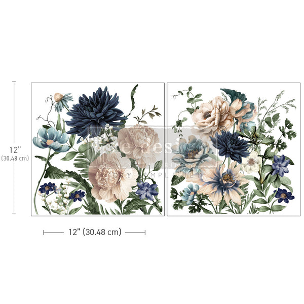 Redesign with Prima transfer maxi Cerulean Blooms