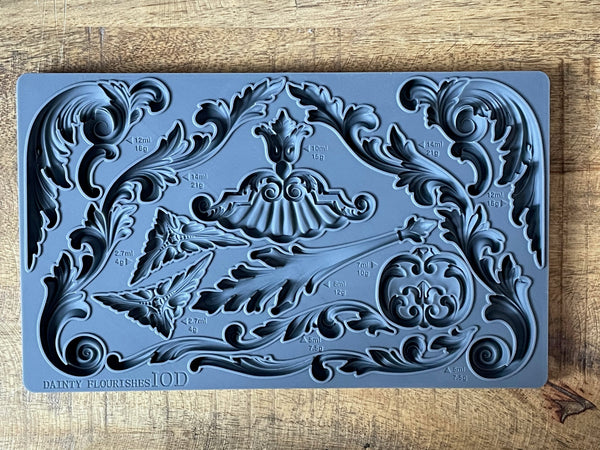 Dainty Flourishes IOD Mould | Paint Me Vintage