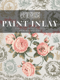 Spring Melody IOD Paint Inlay I 8 sheets Limited Edition