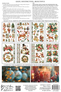 Kitschy Christmas IOD Transfer small 8 sheets