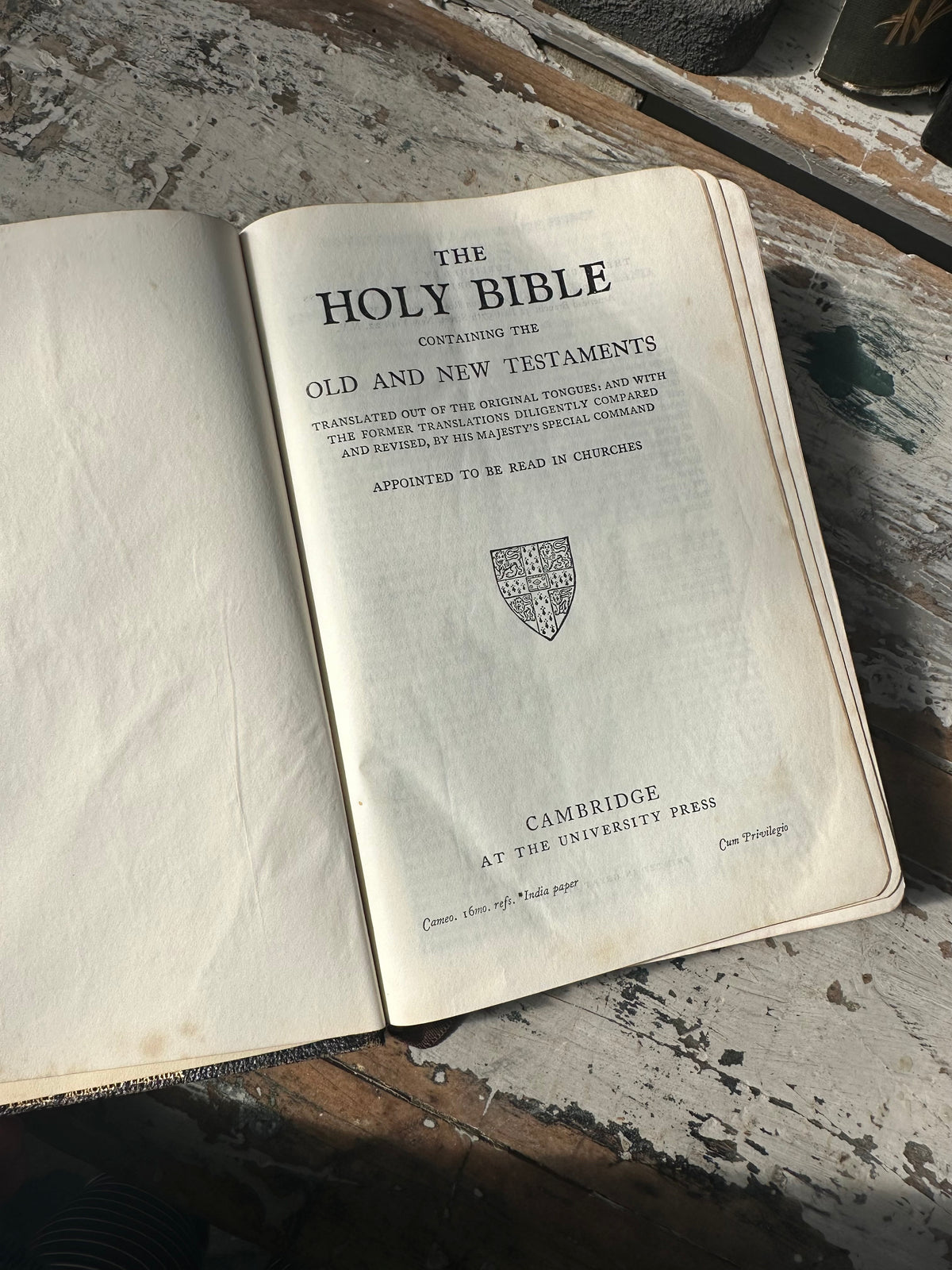 Book Vintage Black Holy Bible