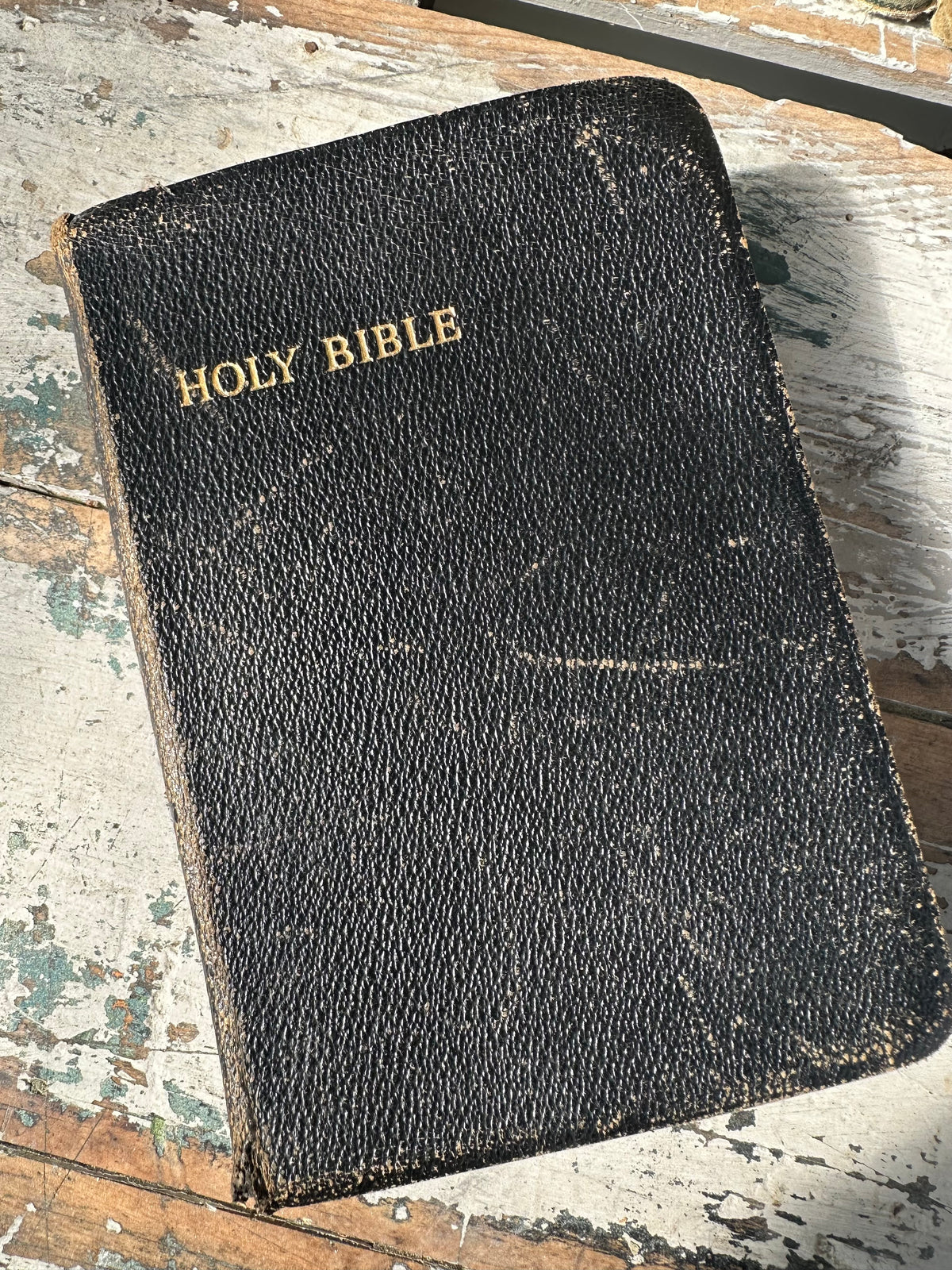 Book Vintage Black Holy Bible